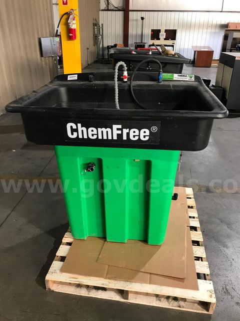 Chemfree Parts Washer On One Pallet.