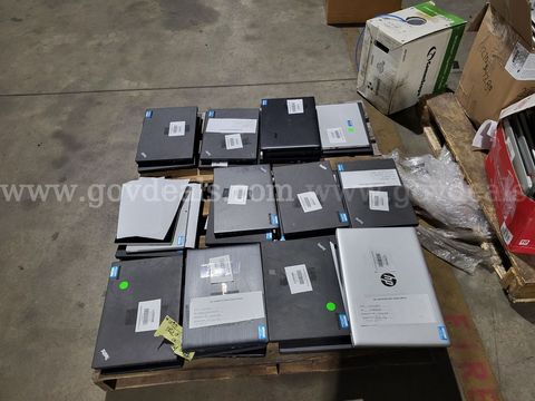 Lot Of Laptop Computers On 1 Pallet
