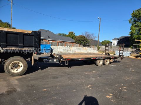 2019 B&A Trailers 16,000 lb. GVWR, tandem 8K axle deck over equipment trailer w/ Pintle Hook. Good Working Condition