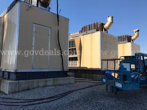 (3) Cummins QSK60-G6 2000 kW Diesel Generator Sets – 6 MW, 4160V, Enclosed, ~250–420 Hrs, 2012