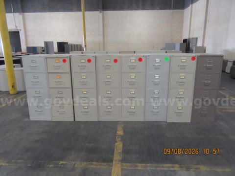 Lot of 8 File Cabinets
