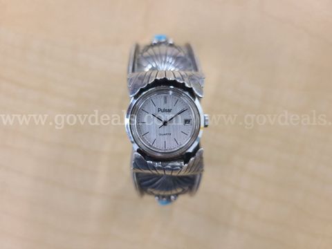 1 Sterling and Turquoise Watch Bracelet