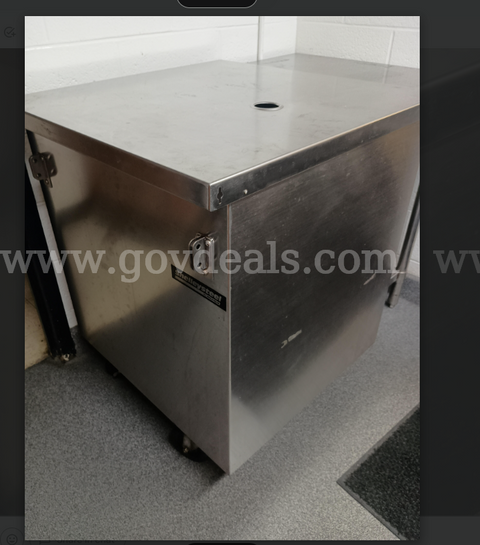 Lot of 2 Delfield Shelleysteel 30" Mobile Stainless Steel Cashier Counters – Model SCS-30