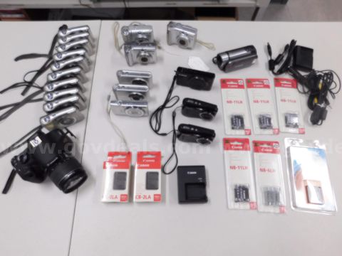 Lot of Digital Cameras, GoPros, Camera Accessories