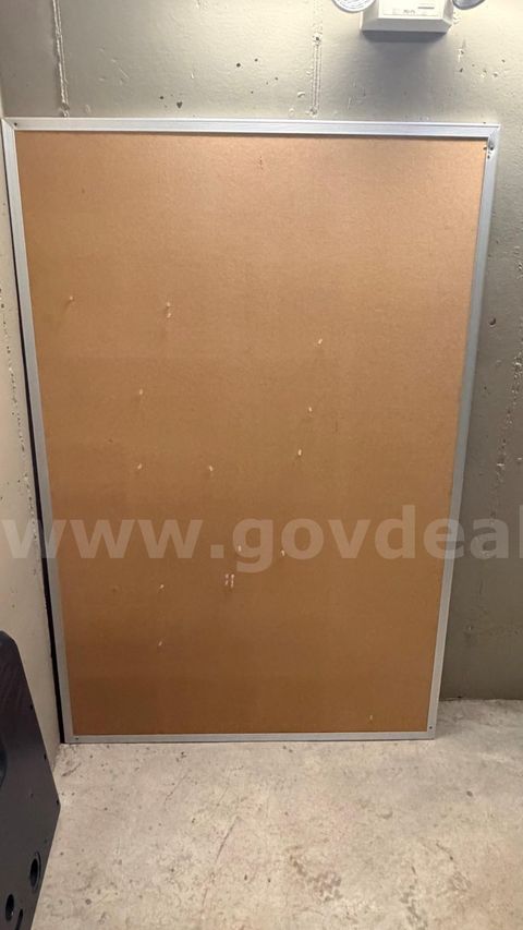 71" X 48" Corkboard with Aluminum Frame