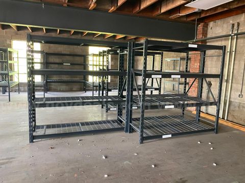 Lot of Approx. 19 Metal Shelves