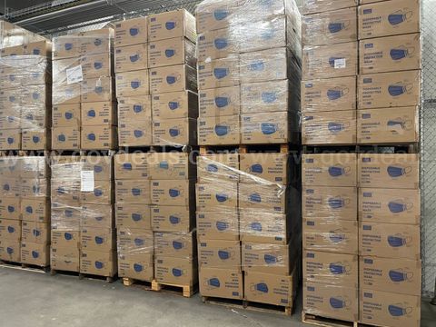 Lot of 2 Pallets of JCJZ Disposable Protective Masks