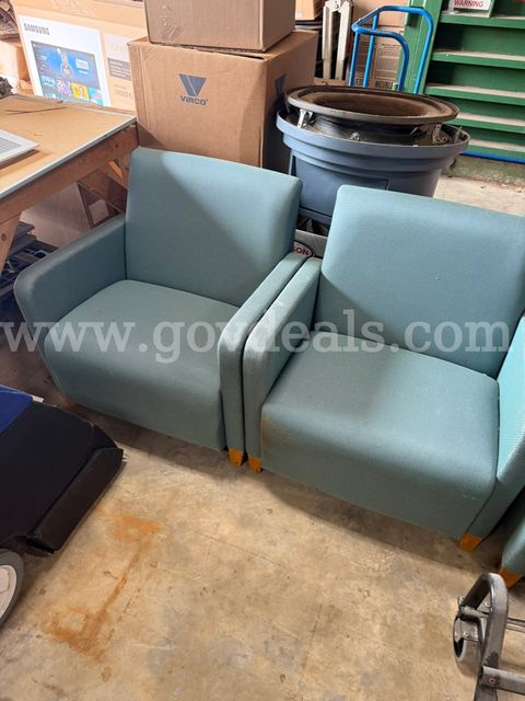 Lot of 3 fabric chairs