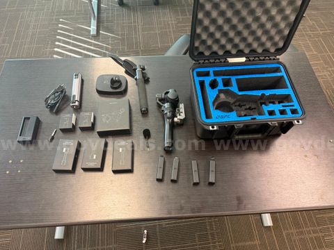 DJI Osmo 4K Handheld Gimbal Camera (Zenmuse X3) with 4 Batteries, Extension Arms, Bike Mount, Mic, and GPC Hard Case