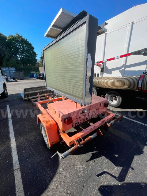 Solar Powered Portable Message Board Trailer