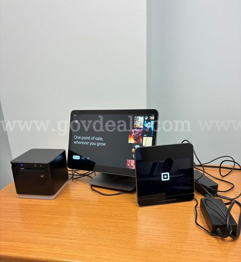 Square Terminal with detachable Customer Display and Printer in good working condition