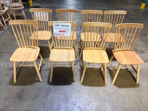 Dayalane Farmhouse Windsor Dining Room Chairs - 8 UNITS
