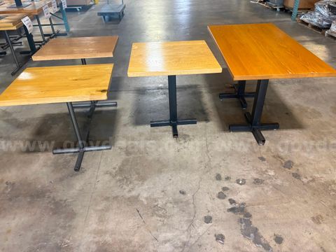 Solid Wood Restaurant Dining Rectangle/Square Table- 4 UNITS