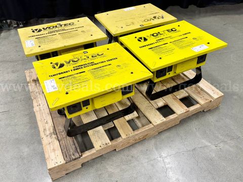 Lot of 4 Temporary Power Distribution Centers: VOLTEC T-BOX-6T (431-68)