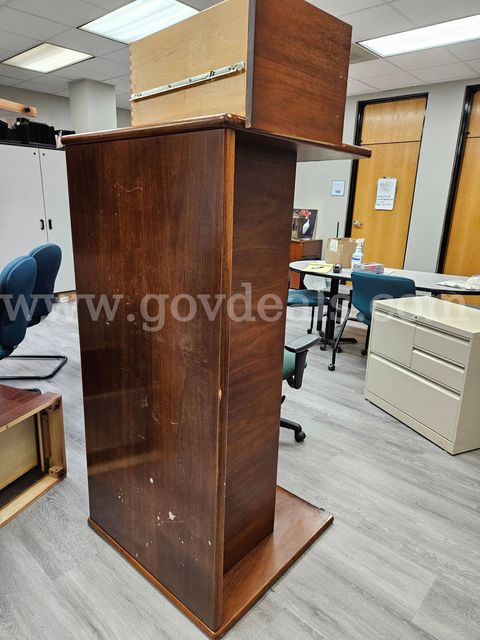 Single Piece Wooden Desk