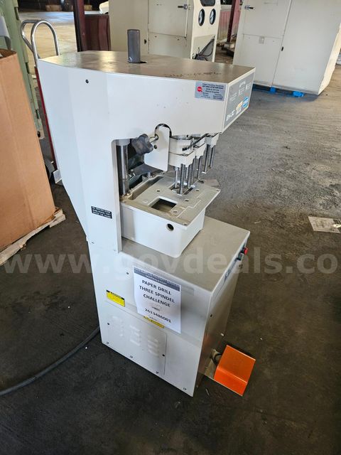 Three Spindle Paper Drill