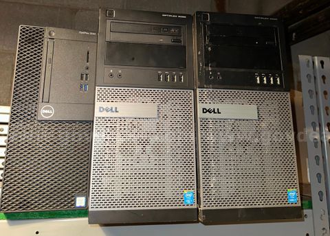 Various desktop computers, various brands