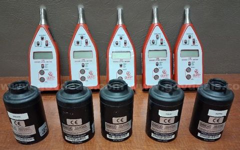 5 Quest Technologies 2100 Sound Meters and 5 QC-10 Calibrators/PRE-OWNED/DS16502/90032/DSP