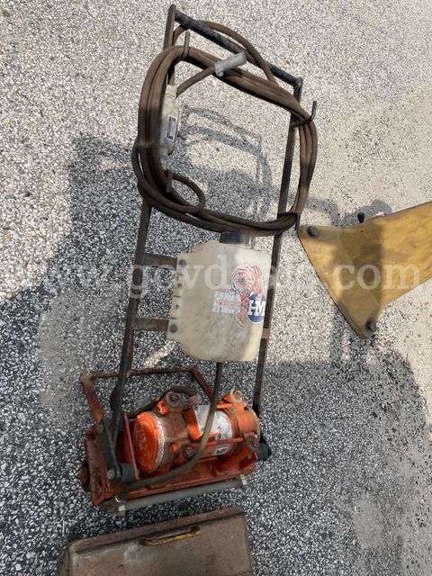 VIBCO HM Series Pneumatic Concrete Vibrator with Hose & Carry Frame and Gas-Powered Ground Tamper / Plate Compactor