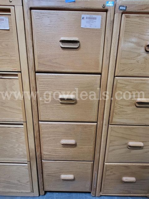 Wood four Drawer File Cabinet