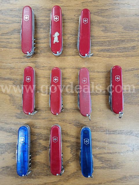 Assortment of Swiss Army Knives