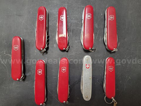 Assortment of Swiss Army Knives