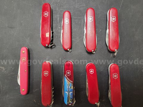 Assortment of Swiss Army Knives