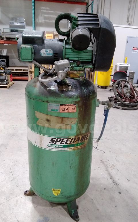 Speedaire direct drive 5HP air compressor, model: Z017B, 1Phase.