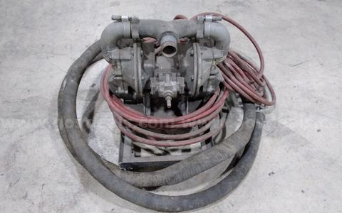 Warren Rupp 2" diaphragm pump, pneumatic, with hose.