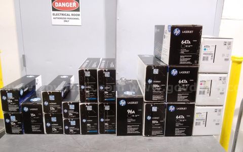 Lot of (20) HP toners. New / Old stock, All expired.