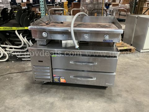 Turboair Refrigerated Drawers and Imperial Electric Griddle.