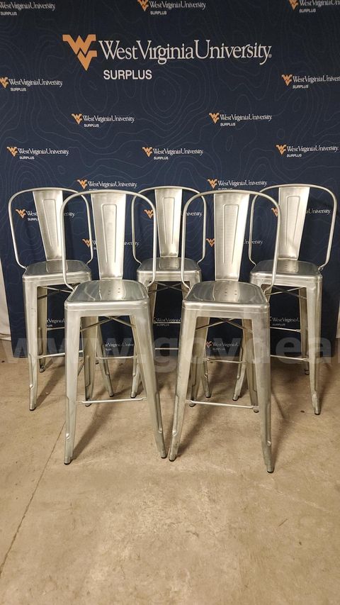 Aluminum HighTop Chairs. Set of 5