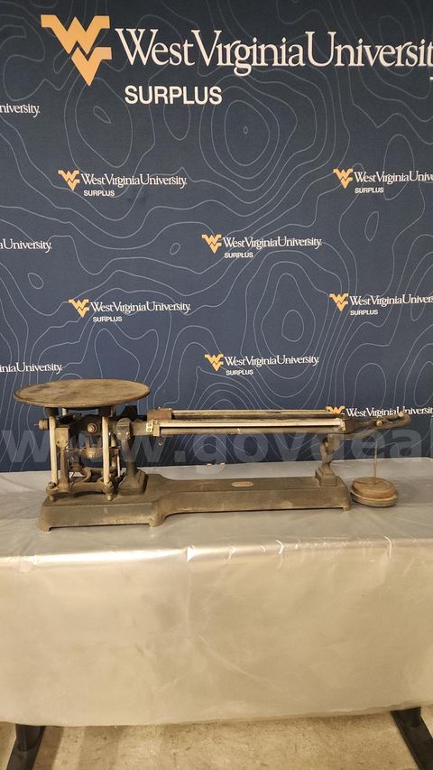 Vintage 32" Ohaus Triple-Beam Scale