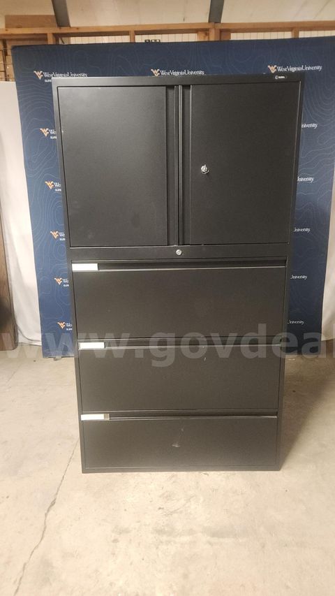 3 drawer filing with above cabinet storage
