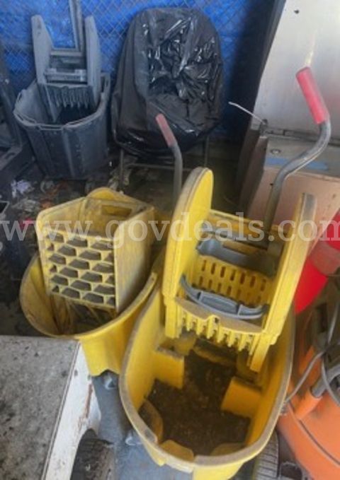 Lot Of (3) Mop Buckets with Wringers