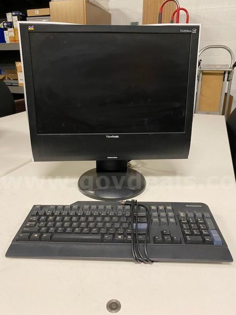 ViewSonic VG2030wm 20" Widescreen LCD Monitor + Lenovo USB Keyboard - Pick Up in Los Angeles