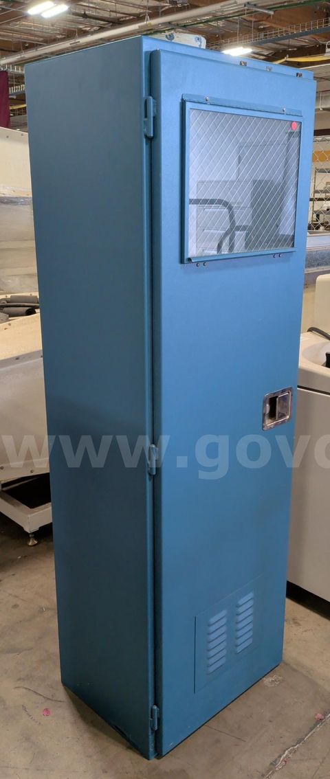 Blue Steel Industrial Cabinet