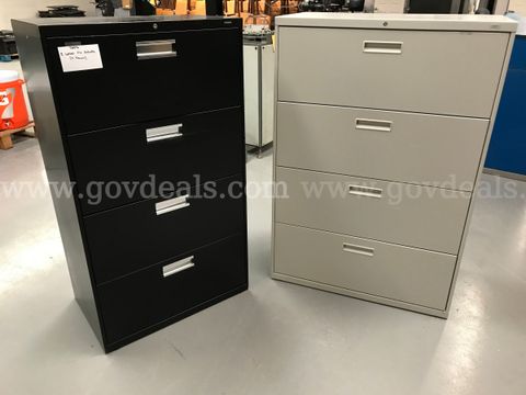 2 Lateral File Cabinets(4 Drawer)