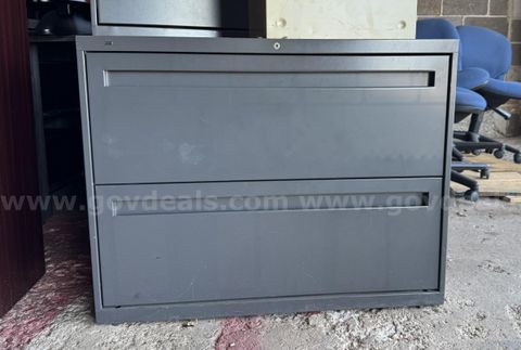 Qty 4 - 36" WIDE 2-DRAWER LATERAL FILE CABINETS