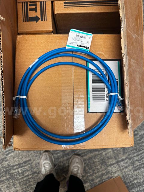 Lot of (140) Panduit NetKey Cat6A Ethernet Patch Cords