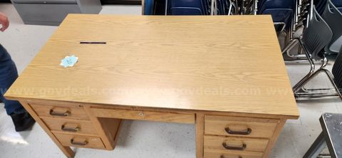 Light Oak teacher desk