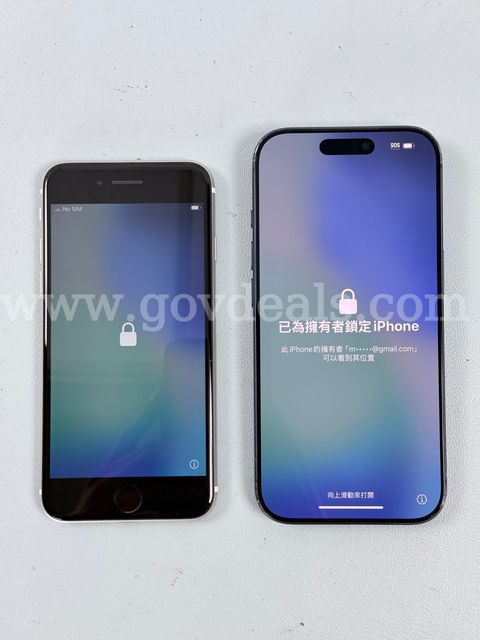 2 - Apple iPhones (User Locked, Both Power On)