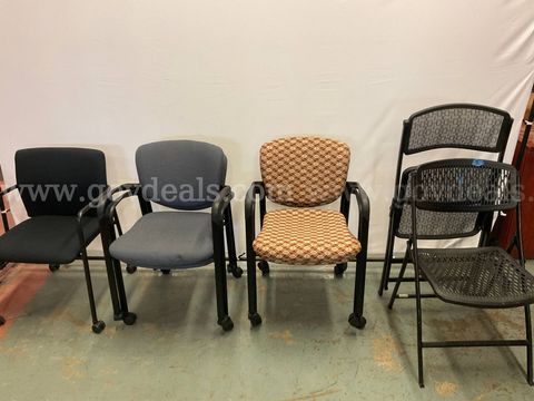 7 - Misc. Chairs: 5 - Rolling and 2 - Foldable