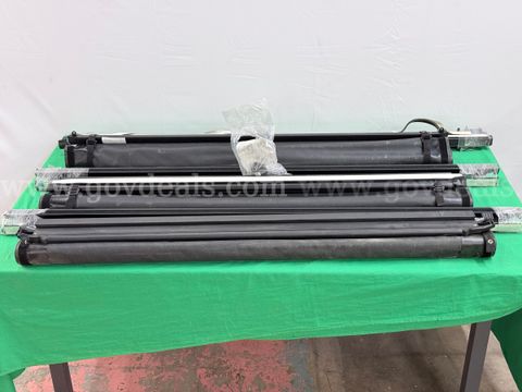 3 - Soft Roll-Up Tonneau Truck/Bed Covers with Side Rails and Accessories (L) 68" x (W) 58.5" (May Be Missing Hardware)