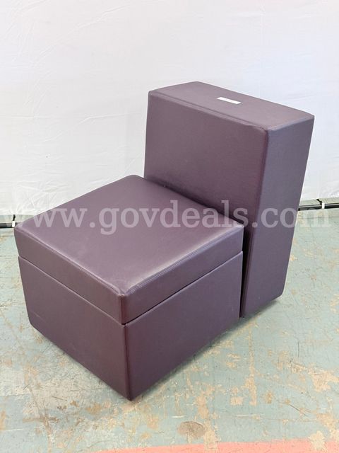 OFS Brands 2-Piece Upholstered Modular Bench with Storage Compartment (L) 22" x (D) 33" x (H) 30.5"
