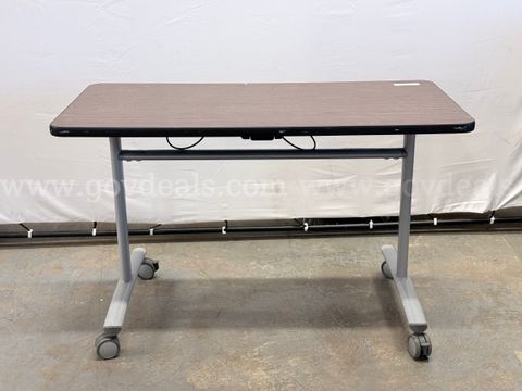 Virco Rolling Nesting Table (L) 48" x (D) 24" x (H) 30.25" (Scratched Top)