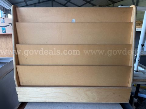 Wooden Double Sided Magazine or Book Rack