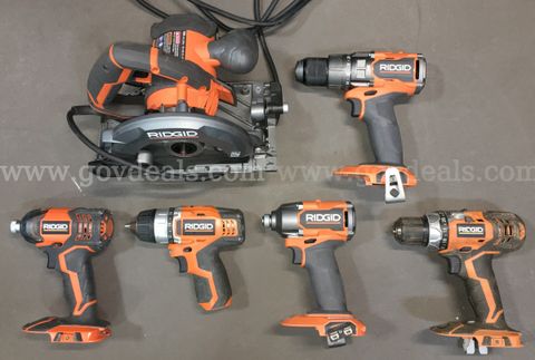 Ridgid Power Tool Lot (ID# 47827) (TSA #1) (NO UPC)
