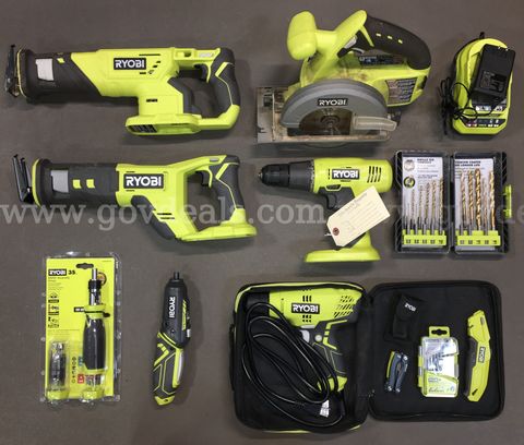 Ryobi Power Tool & Accessories Lot (ID# 47939) (TSA #2) (NO UPC)