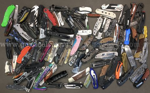 Miscellaneous Folding Knives Lot ~100 Units (ID# 47947) (TSA #3) (NO UPC)